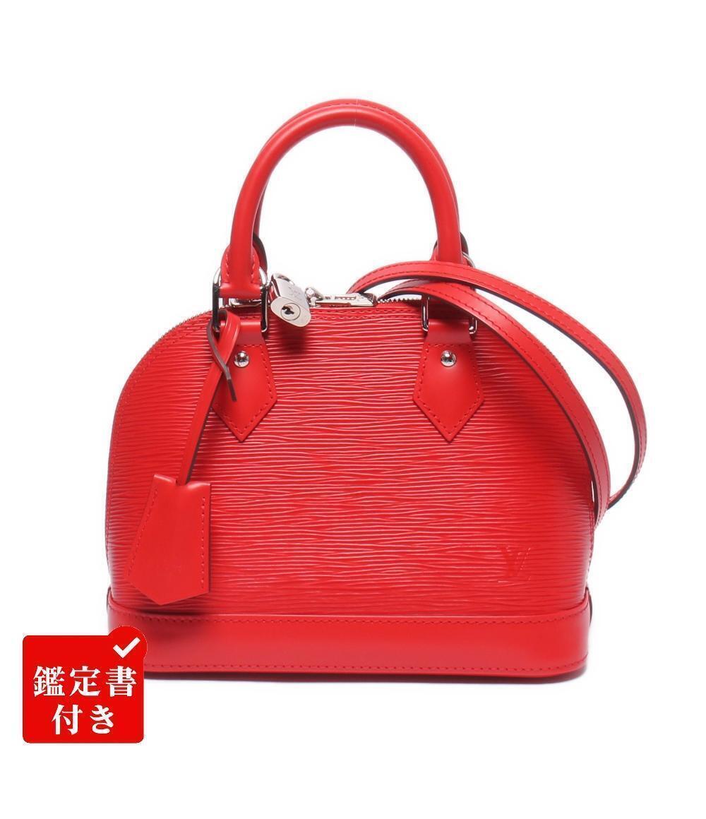 Louis Vuitton Alma Epi Top Handle Bag Leather Red